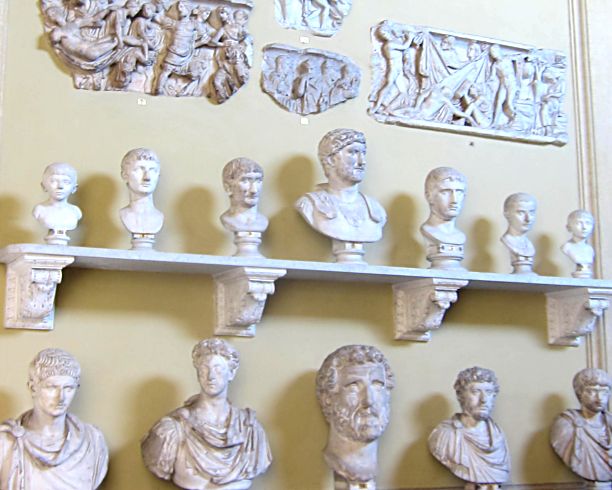 Бюсты римских императоров. Музеи Ватикана. Фото Лимарева В.Н.